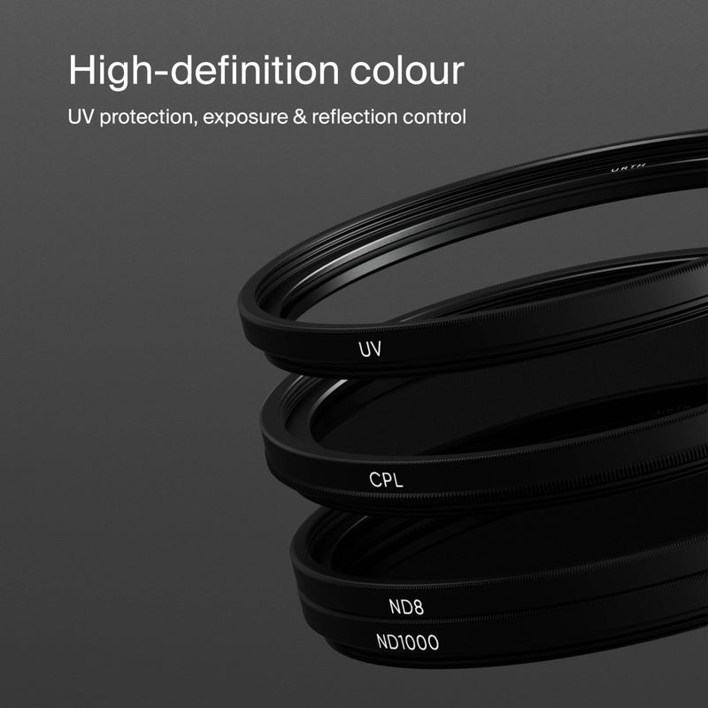 Urth 52mm UV, Circular Polarizing (CPL), ND8, ND1000 Lens Filter Kit (Plus+) - Image 4